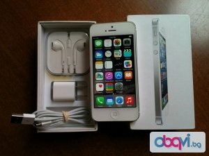 Продавам бял iPhone5 16GB фабрично отключен пълен комплект като нов донесен от USA