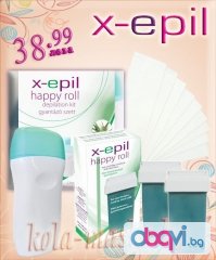Кола маска - Комплект за епилация X-Epil happy Roll