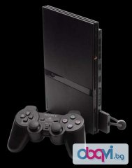 PlayStation 2 Slim + 3 игри и джойстик