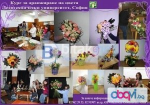 Професионален курс за аранжиране на цветя към ЛТУ април-май 2018