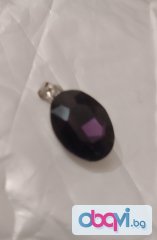 Мистичен медальон опушен кварц Виолет 